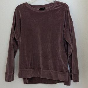 velour sweatshirt